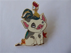 Disney Trading Pin 162979     PALM - Pua and Hei Hei - Moana - Sitting - Core Line
