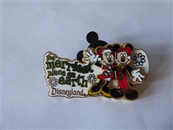 Disney Trading Pin 16321 DLR - The Merriest Place on Earth 2002 (Mickey & Minnie)