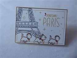 Disney Trading Pin 163219     DLP - Marie and Toulouse and Berlioz - Aristocats Kitten - Eiffel Tower
