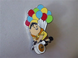 Disney Trading Pin 163436     Russell - Riding a Leaf Blower - Balloons - Up