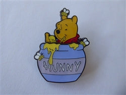 Disney Trading Pin 163540     Loungefly - Winnie the Pooh - Blue Hunny Pot - Bees - Slider