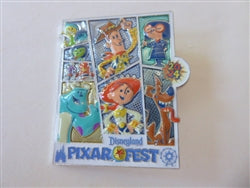 Disney Trading Pin 164554     DL - Joy, Fear, Anger, Sadness, Disgust, Sulley, Edna, Woody, Jessie and Dante -Pixar Fest 2024 - Logo