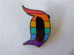 Disney Trading Pin  165077    DL - Disneyland D - Logo - Rainbow