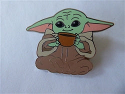 Disney Trading Pin 165554    Grogu - Drinking from Broth Bowl - Star Wars Mandalorian - Baby Yoda