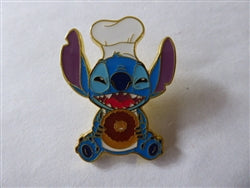 Disney Trading Pin 165751     Loungefly - Chef Stitch - Holding a Chocolate Frosted Donut - Lilo and Stitch