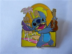 Disney Trading Pin 165763     Stitch - Holding a Ukelele - Pink Lawn Chair - Lilo and Stitch