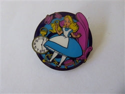 Disney Trading Pin 166903     Loungefly - Alice Falling - Pink Chair, Clock - Alice in Wonderland