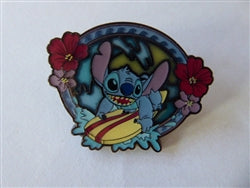 Disney Trading Pin  166921     Loungefly - Stitch - Surfboard - Stained Glass