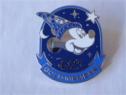 Disney Trading Pins 167474     D23 - Sorcerer Mickey - D23 Expo 2024 - Gold Member - Jeweled - Fantasia