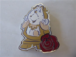 Disney Trading Pin 167582     DLP - Cogsworth - Rose - Beauty and the Beast