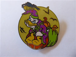 Disney Trading Pin 167995     Angry Donald - Crow on Head - Happy Halloween 2024 - Mickey Mouse Family Collection - Glow in the Dark