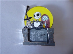 Disney Trading Pins 168088     Jack Skellington, Sally and Mayor - 30 Years of Nightmares - Nightmare Before Christmas