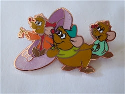 Disney Trading Pin 168219     PALM - Jaq, Gus, Luke - Slipper - Dress Making Series - Cinderella