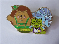 Disney Trading Pin 168385     PALM - Bookworm, Trixie, Mr Pricklepants, Peas in a Pod - Toy Story 3 - Pixar