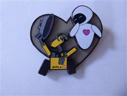 Disney Trading Pin 168910     PALM - WALL-E and EVE - Dancing - Heart - Pixar