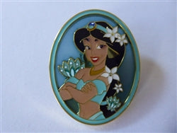 Disney Trading Pin 169006     Loungefly - Jasmine - Disney Princess Floral Portraits - Mystery - Stained Glass - Aladdin