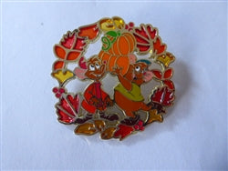 Disney Trading Pin 169105     DPB - Jaq and Gus - Autumn Wreath - Stained Glass - Mice - Cinderella