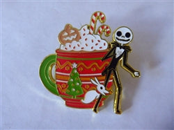 Disney Trading Pin 169162     Loungefly - Jack Skellington and Zero- Peppermint Mocha - Holiday 30th Anniversary