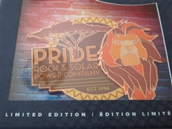 Disney Trading Pin 169452    DLR - Mufasa - Pride Rock and Solar Power Company - Faux Business - Lion King