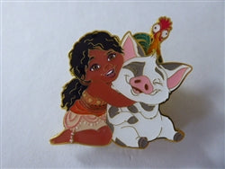 Disney Trading Pins 169464     Loungefly - Moana, Hei Hei, Pua - Slider - Moana 2