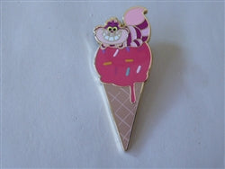 Disney Trading Pin 169517     PALM - Cheshire Cat - Sitting on Pink Ice Cream Cone - Alice in Wonderland