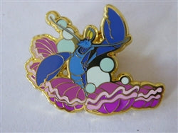 Disney Trading Pin  169858     Loungefly - Blue Crustacean Playing Clam Shell Drums - Under the Sea - Mystery - Little Mermaid