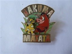 Disney Trading Pin 170032    Simba, Timon, Pumbaa - Hakuna Matata - Lion King 30th Anniversary