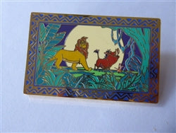Disney Trading Pin 170582     Monogram - Simba, Pumbaa, Timon - Full Moon - Lion King Framed Scenes - Mystery