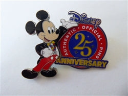 Disney Trading Pin 170604    Mickey Mouse - Authentic Official Pins 25th Anniversary - Celebrating 25 Years of Disney Pin Trading
