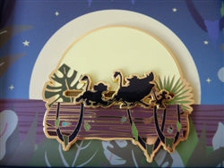 Disney Trading Pin   170656     Loungefly - Timon, Pumbaa, Simba - Walking on Log - Full Moon from Hakuna Matata Scene - Lion King 30th Anniversary