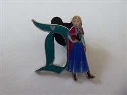Disney Trading Pin 170943    DLR - Anna - Disneyland D Characters - Hidden Disney 2025