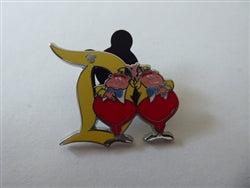 Disney Trading Pin 170947    DLR - Tweedle Dee and Tweedle Dum - Chaser - Disneyland D Characters - Hidden Disney 2025