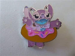 Disney Trading Pin 171015    Angel - Doughnut with Pink Icing - Stitch Attacks Snacks - Mystery
