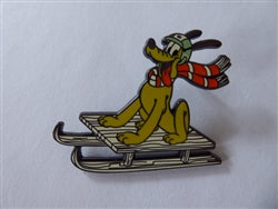Disney Trading Pin 171124    DLP - Pluto - Riding on a Sledge