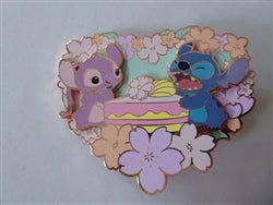 Disney Trading Pin  171240    PALM - Angel and Stitch - Eating Cake - Cherry Blossom - Wave 2 - Lilo and Stitch