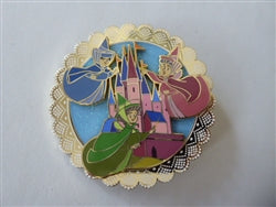 Disney Trading Pin 171423    PALM - Flora, Fauna, Merryweather - Scallop Series - Sleeping Beauty - Jumbo