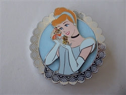 Disney Trading Pin 171424    PALM - Cinderella, Gus, Jaq - Scallop Series - Jumbo