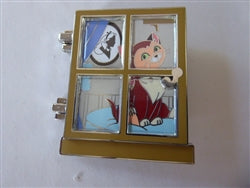 Disney Trading Pin  172714    DPB – Dinah – Disney Cats in Windows – Alice in Wonderland