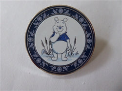 Disney Trading Pin 173060  Pooh - Winnie the Pooh Tonal Floral - Blue Plates - Mystery