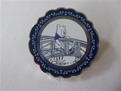 Disney Trading Pin 173066   Pooh and Piglet - Winnie the Pooh Tonal Floral - Blue Plates - Mystery