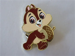 Disney Trading Pin 174078    DLP - Baby Chip - Walking and Holding an Acorn - Big Round Eyes Series