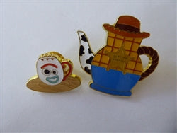 Disney Trading Pin 174210    Loungefly - Woody and Forky Pair - Pixar Tea - Mystery