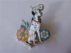 Disney Trading Pin 176154    Loungefly - Pongo and Puppy - Disney Cats and Dogs Floral Set - 101 Dalmatians - Mystery