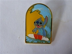 Disney Trading Pin 176841    Loungefly - Stitch Surfing on a Coaster - Stained Glass