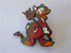 Disney Trading Pin 176892    PALM - Donald in a Devil Costume - Halloween 2023 - Glows in the Dark