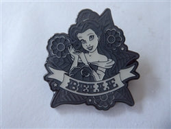 Disney Trading Pins 177567    Loungefly - Belle - Princess Tattoo Set - Black and White - Beauty and the Beast - Mystery