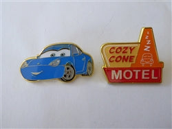 Disney Trading Pin 177882    Loungefly - Sally Carrera and Cozy Cone Motel Pair - Pixar Cars and Signs Set - Mystery