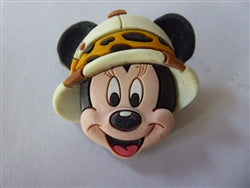 Disney Trading Pin 20739    WDW - Minnie Head - Safari Hat - Rubber