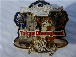 Disney Trading Pins   21393 DLR - Disneyland Resorts Salutes Tokyo Disneyland 20th Anniversary (Chip & Dale) 3D