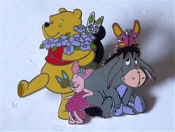 Disney Trading Pin 21938 DLR - Pooh & Friends with Butterflies